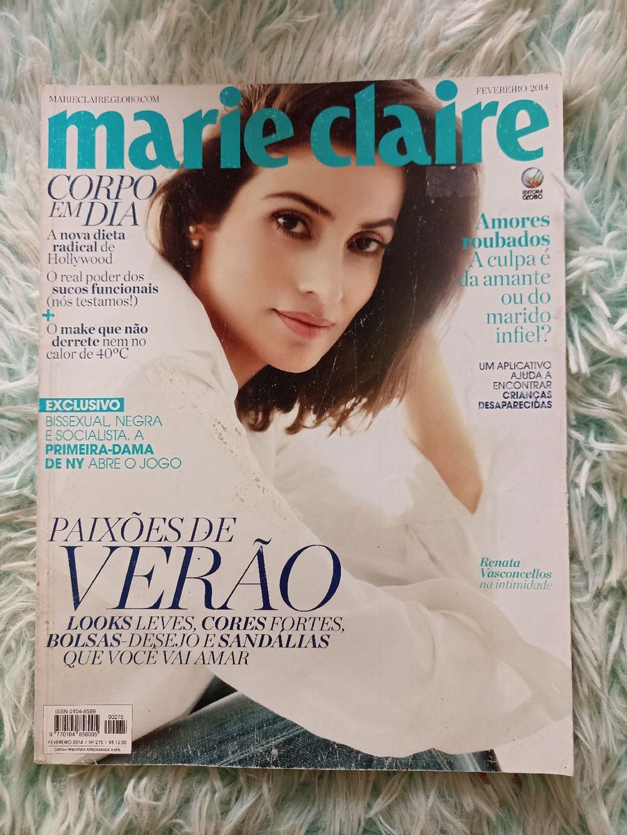 Revista Marie Claire com Renata Vasconcellos, Jennifer Lopez,+ | Livro ...