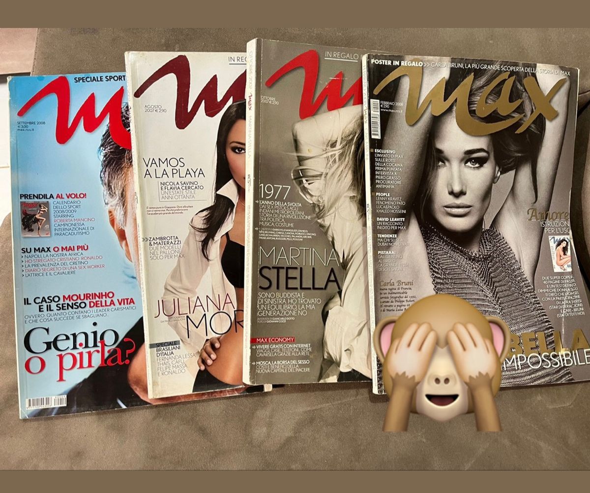 Revista Max Itália 4 Exemplares | Livro Max Usado 79774015 | enjoei