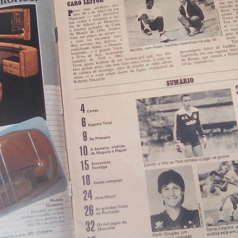Revista - Placar 898 - 17ago87 - Viva O Vasco - sem Posters