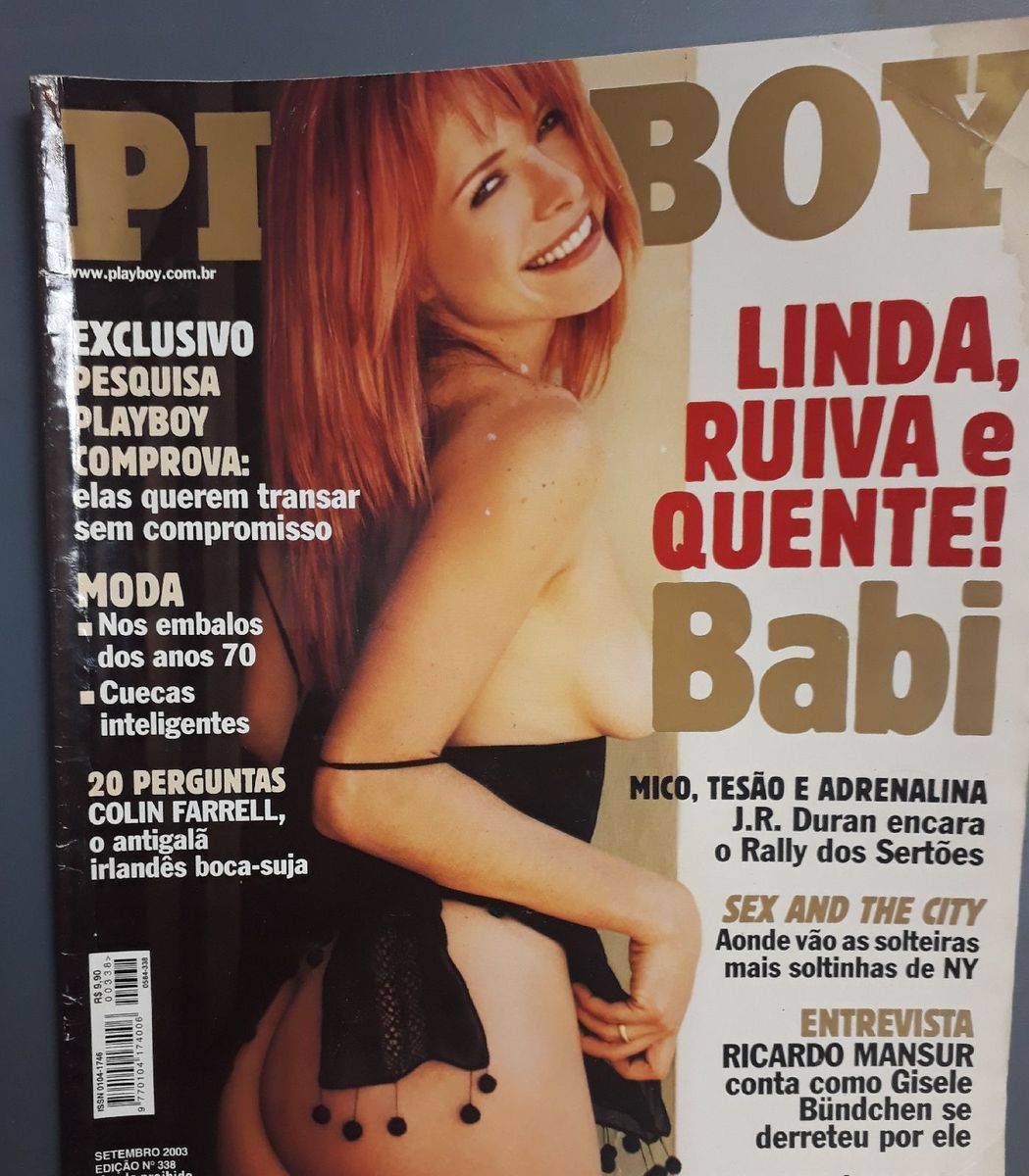 Revista Playboy- Atriz Babi- Ana Barbara Xavier - Veja Aqui Algumas Fotos |  Editora Abril Usado 82235387 | enjoei