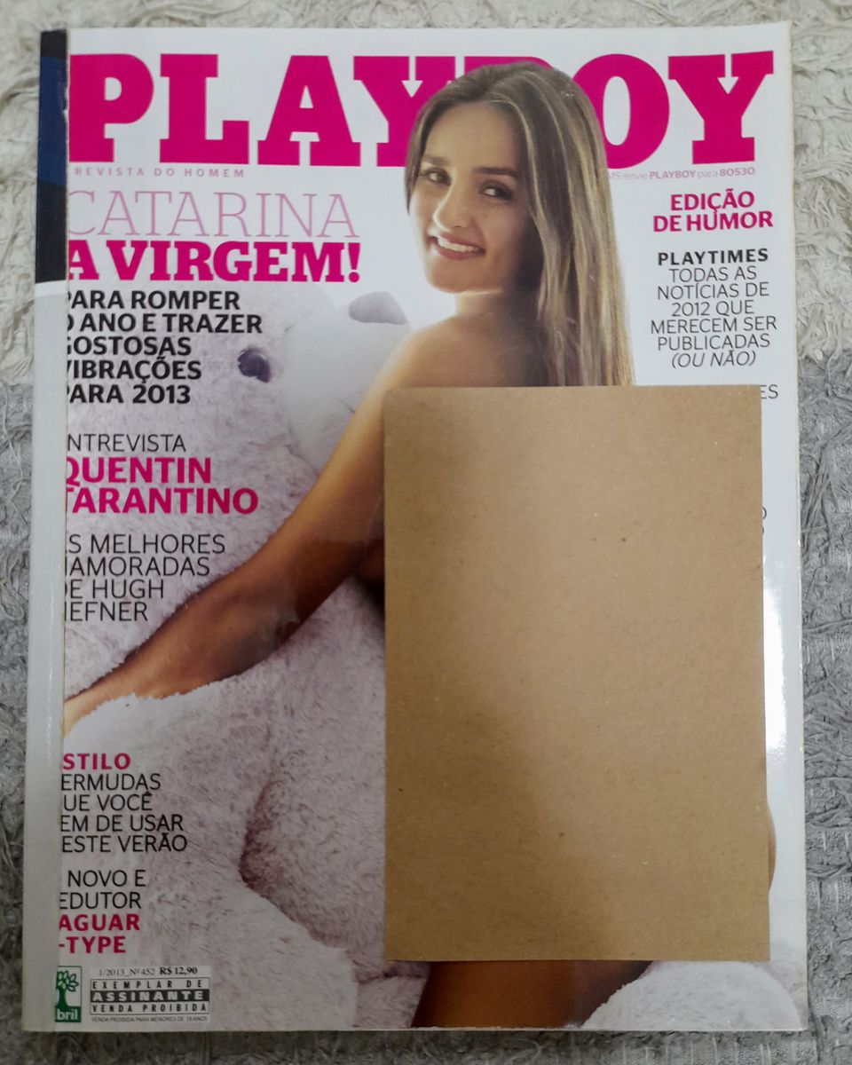 Revista Playboy - Catarina a Virgem - Edição 452 - Janeiro 2013