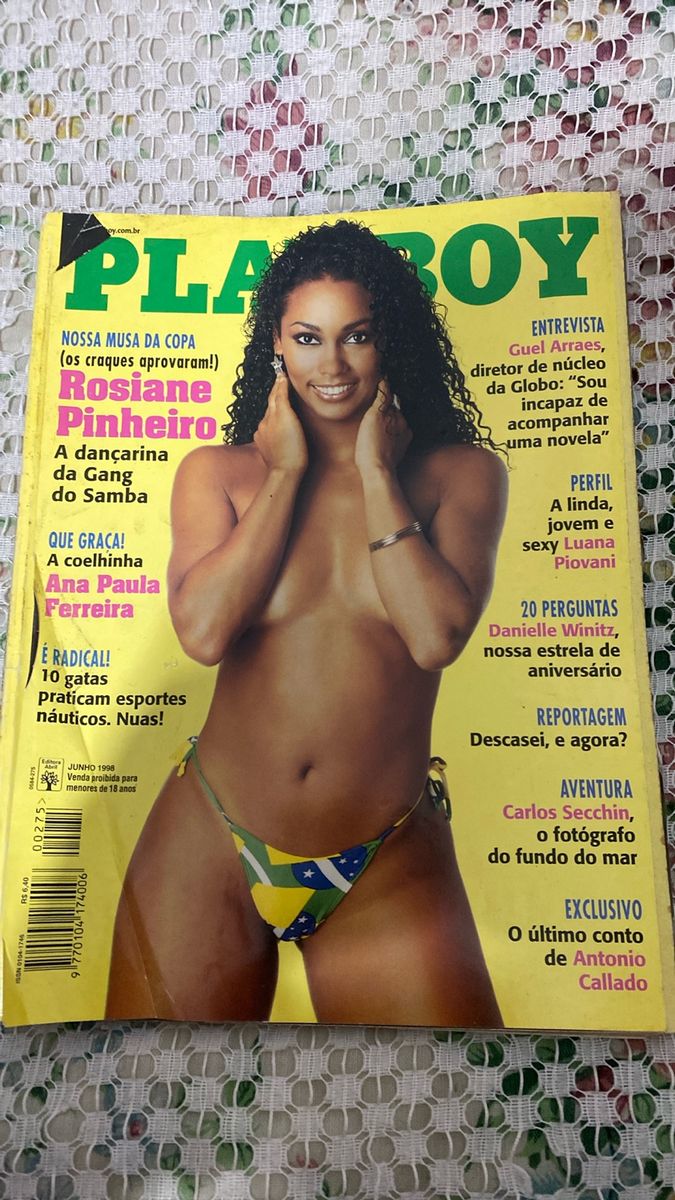 Revista Playboy Rosiane Pinheiro | Playboy Usado 100589756 | enjoei