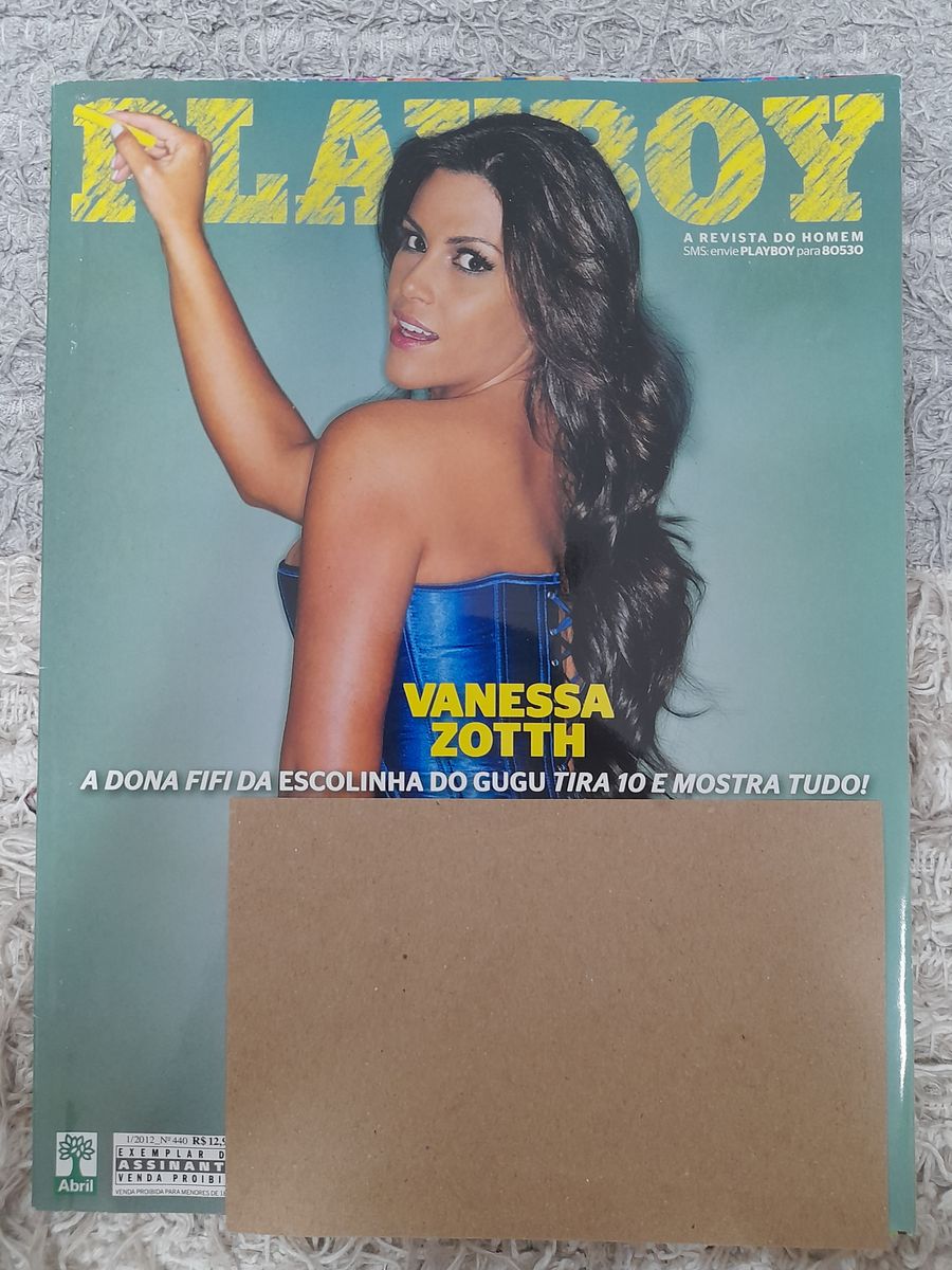 Revista Playbabe Vanessa Zotth a Dona Fifi da Escolinha do Gugu Edição Janeiro