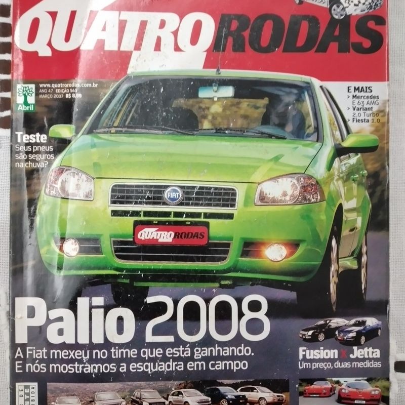 Revista Quatro Rodas Nº 563 Mês: 03/2007 Palio 2008, Carro Editora Abril  Usado 80676747