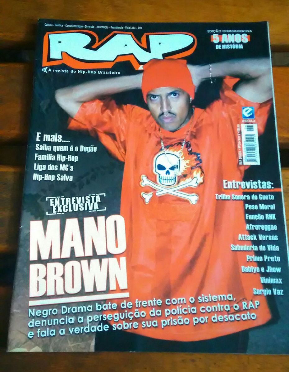 Revista Rap Brasil Mano Brown Racionais Mcs | Item de Música Racionais ...