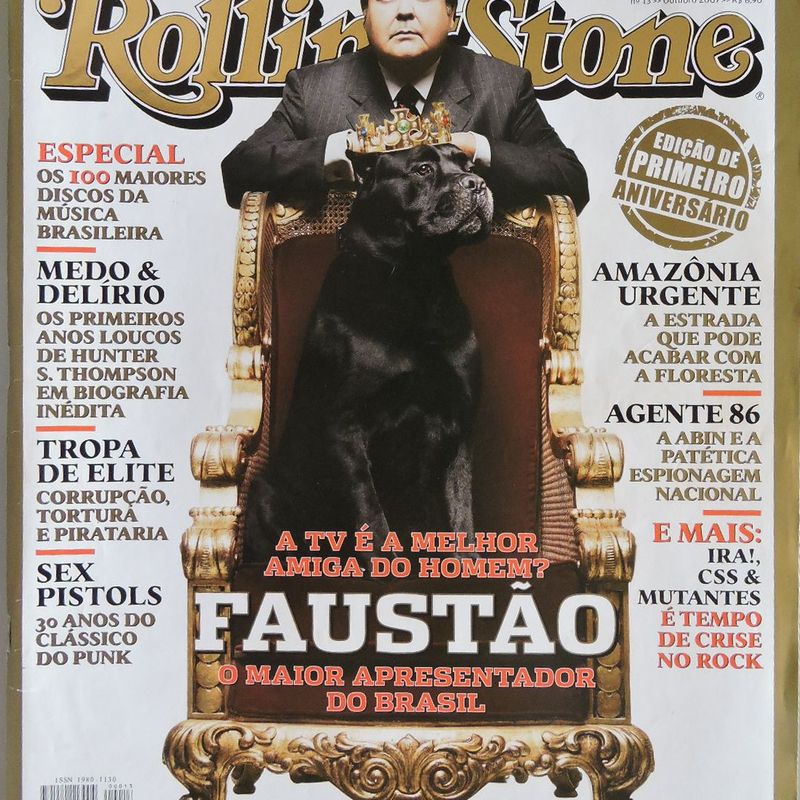 Revista Rolling Stone 13 Raul Seixas Rita Lee Faustão Springs  