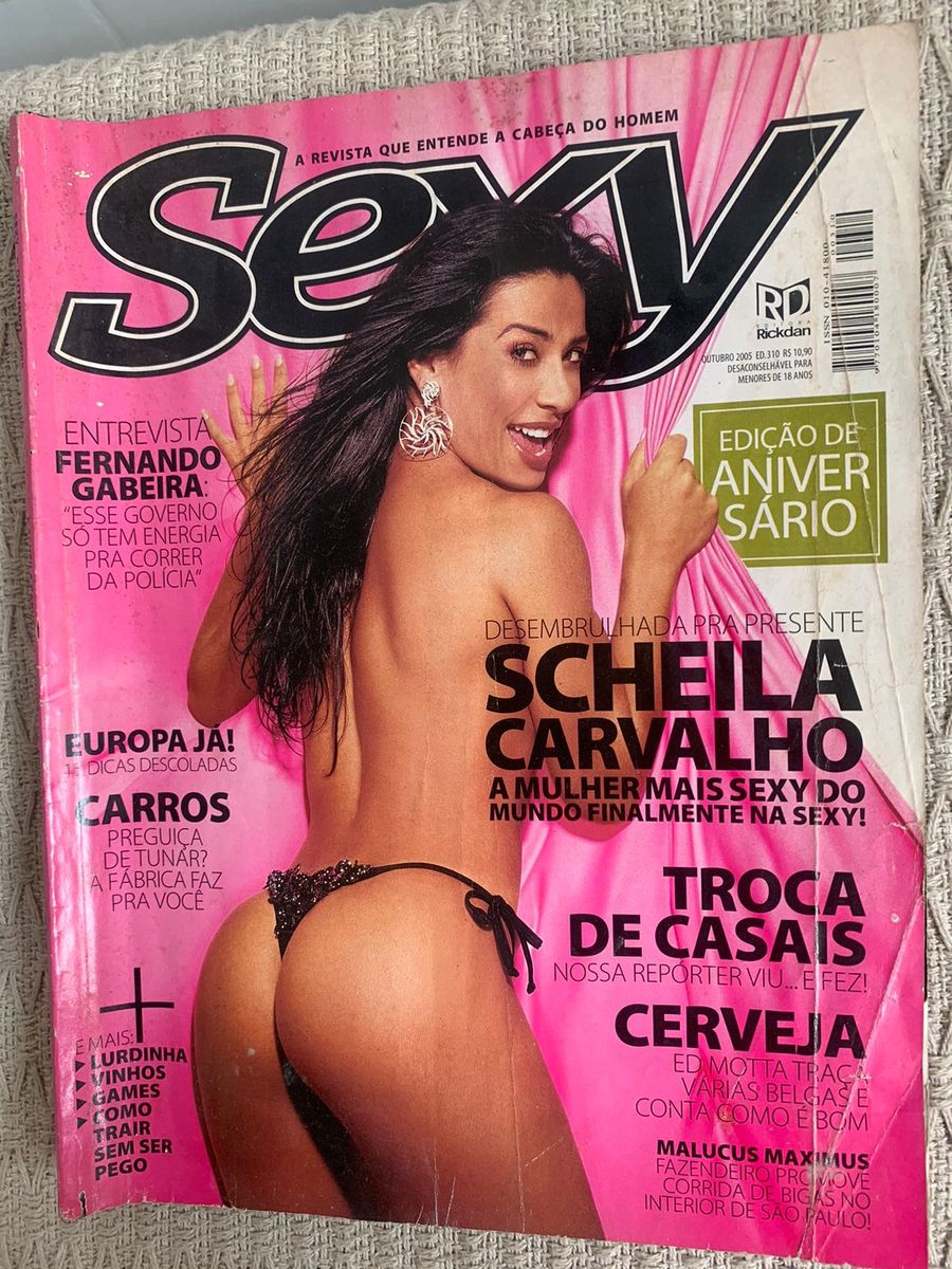 Revista Sexy Edição 310 - Scheila Carvalho | Produto Masculino Sexy Usado  96012335 | enjoei