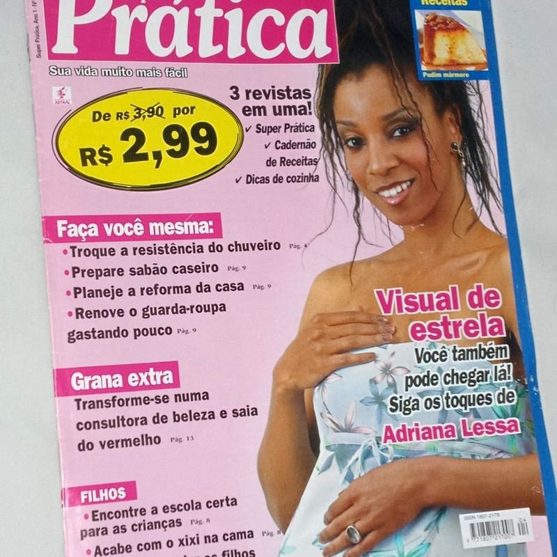 Revista Super Prática 4 Faça Você Mesma Capa Adriana Lessa