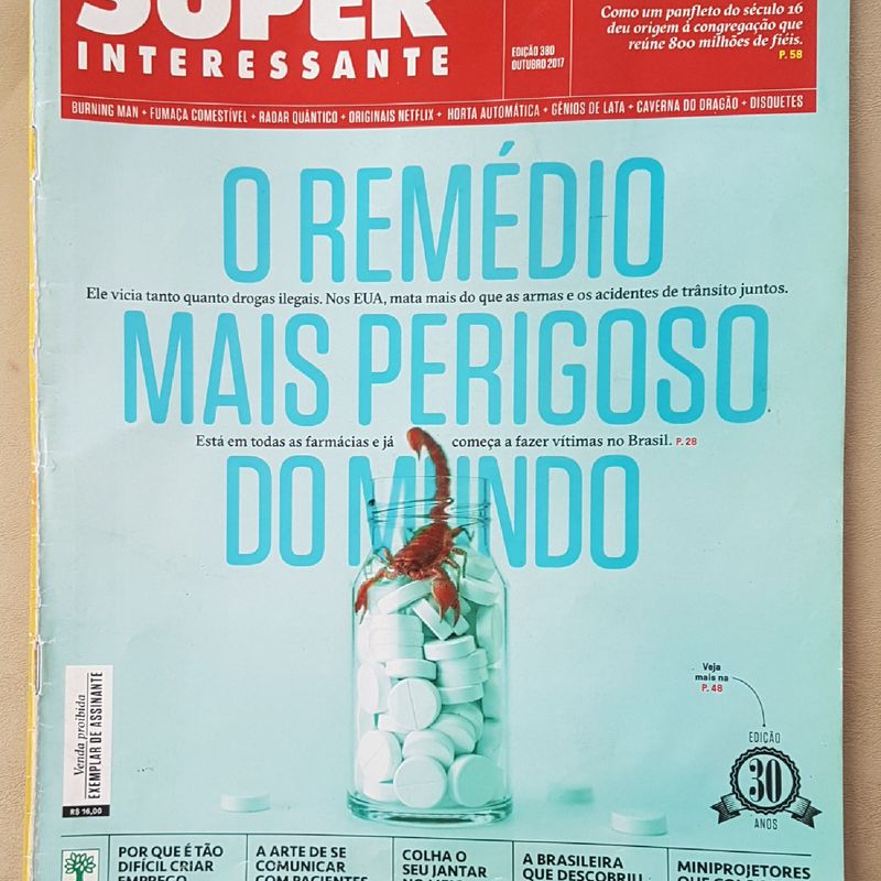 Revista Superinteressante O Remédio Mais Perigoso do Mundo | Livro Editora  Abril Usado 39121624 | enjoei