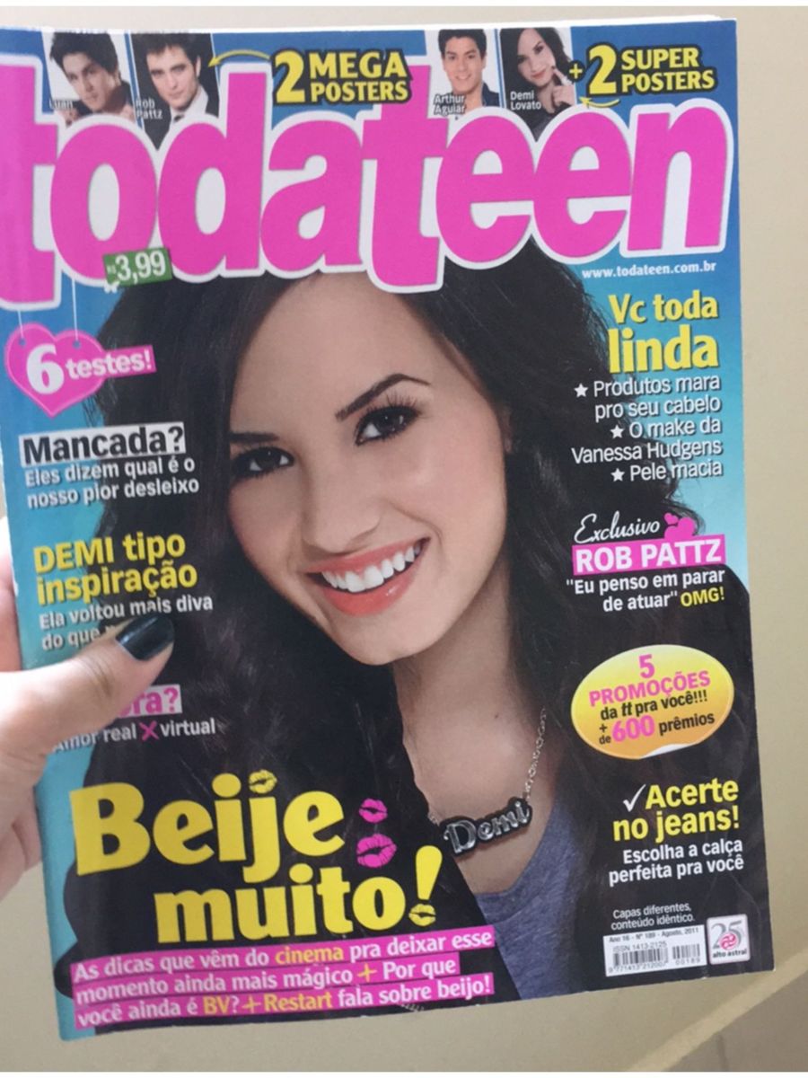 Revista Todateen Demi Lovato Livro Todateen Usado 25871121 Enjoei