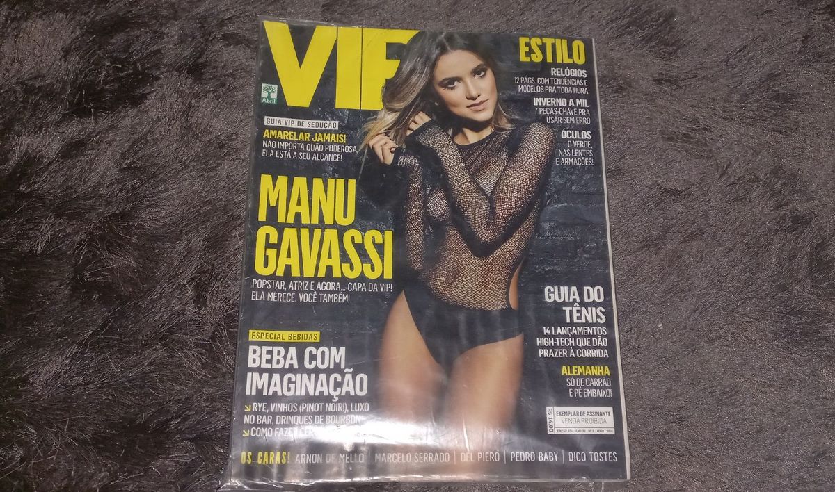 Revista Vip Maio 2016 Capa Manu Gavassi | Livro Playboy Usado 72261605 |  enjoei