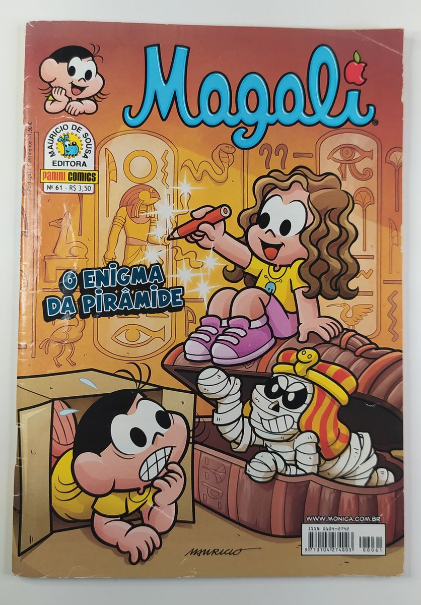 Revistinha Gibi Turma Da Mônica Magali O Enigma Da Pirâmide Livro Panini Usado 66245916 6206