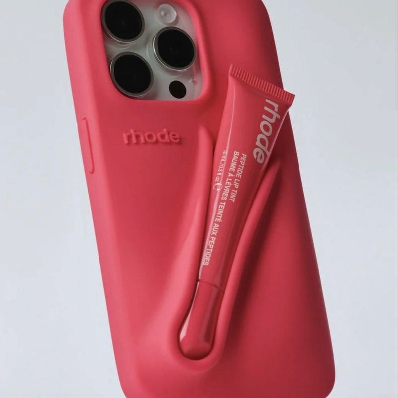 Rhode Summer Lip Case Na Cor Guava Spritz para Iphone 15 Pro