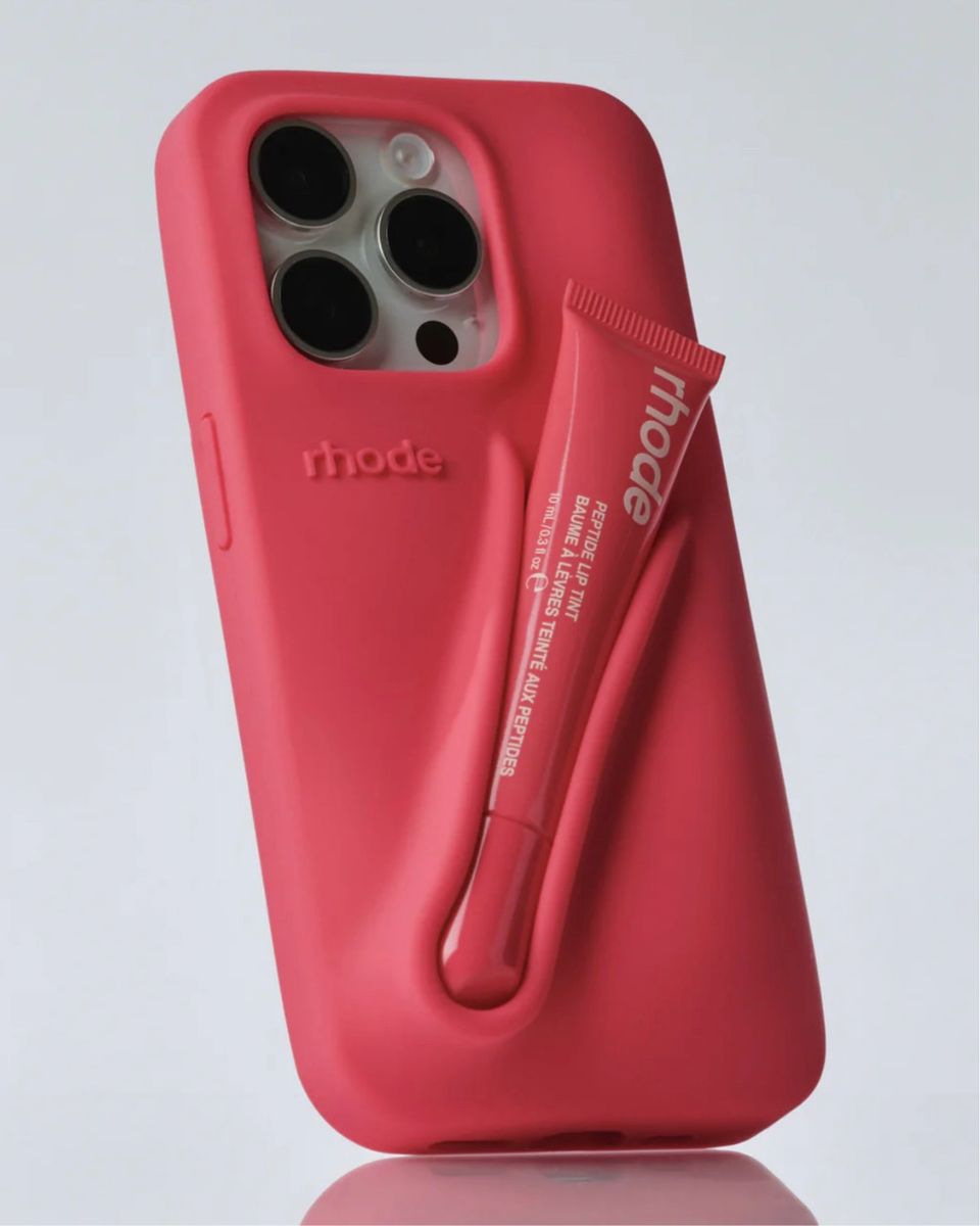 Rhode Summer Lip Case Na Cor Guava Spritz para Iphone 15 Pro