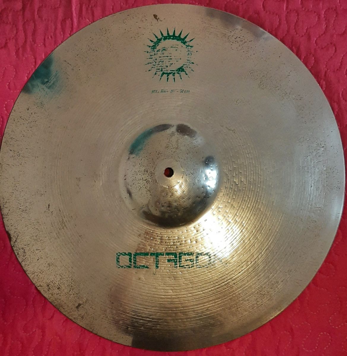 Ride/prato de Condução Octagon Brazilian 20" (usado) Raridade Item