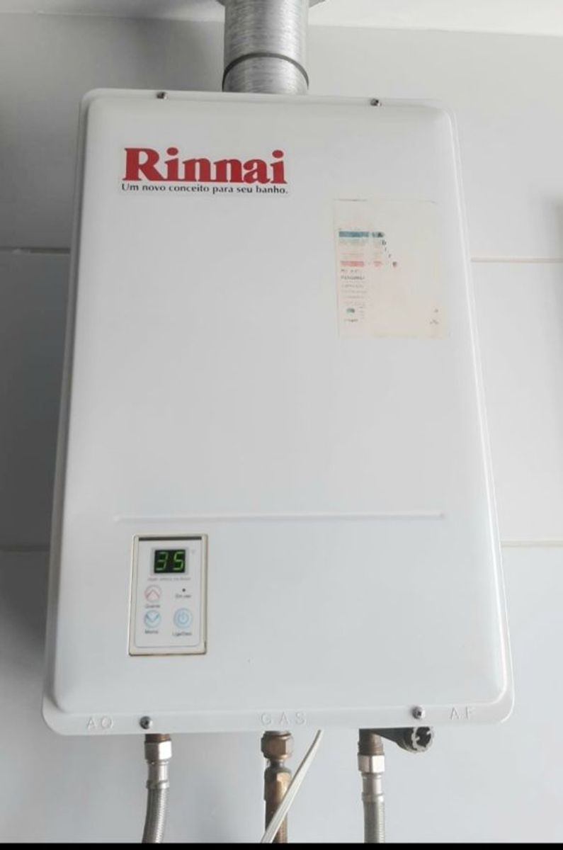 Rinnai R-891VMSⅢ Aquecedor de Água a Gás Digital Rinnai 21 Litros