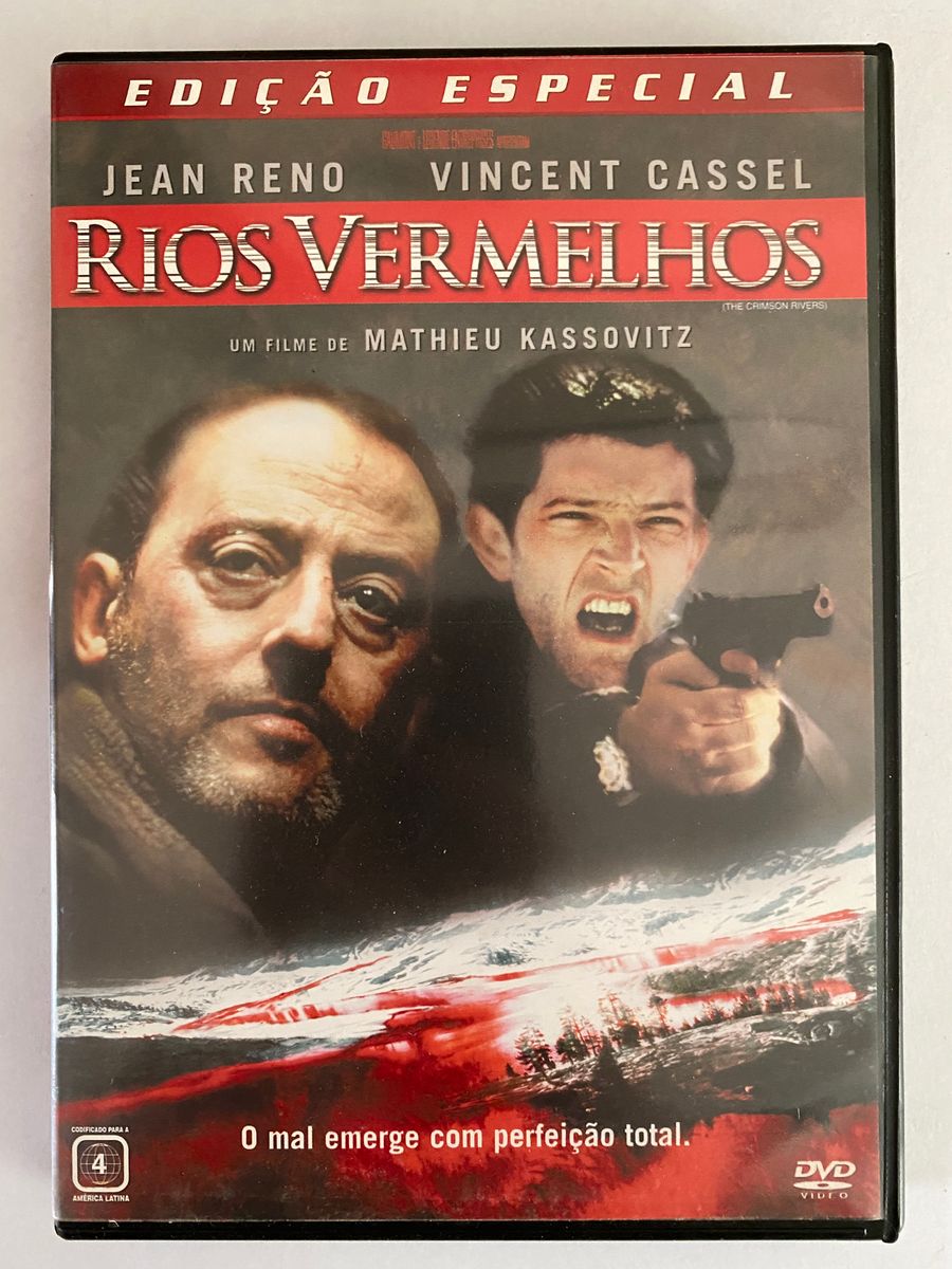 Rios Vermelhos Jean Reno Dvd Filme e Série Dvd Usado enjoei