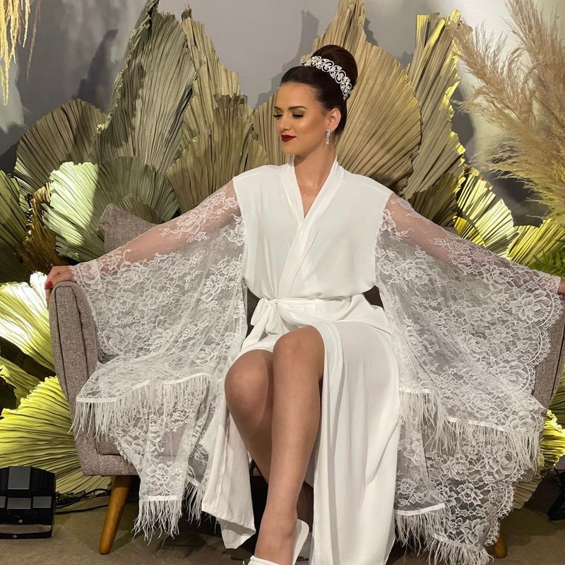 Robe de Noiva Ostensa Luxo Tecnologia Opaque Não Amarrota Dia