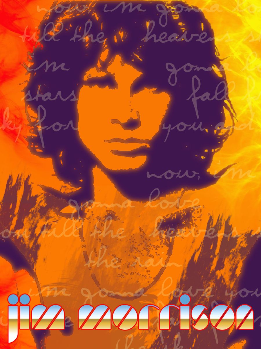 Rock Poster Jim Morrison - Touch Me | Item de Decoração Rock Poster ...