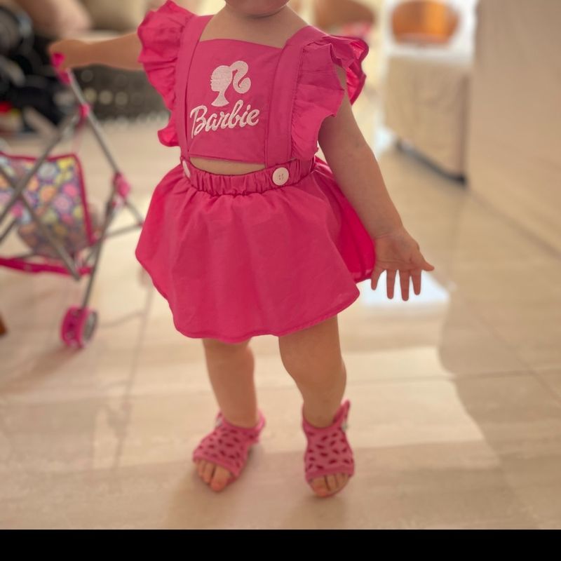 Romper Barbie  Roupa Infantil para Bebê Barbie Usado 87304650