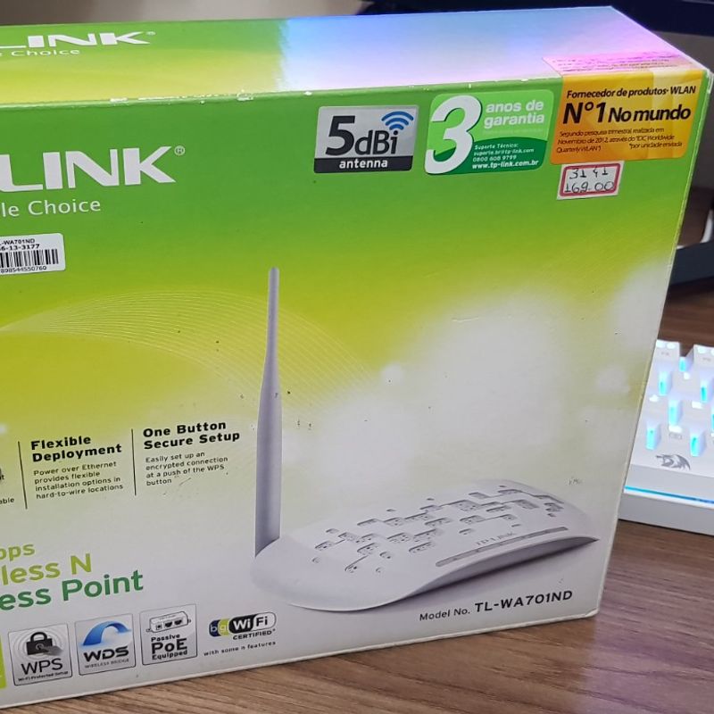 Roteador Repetidor Tp Link Tl Wa701nd 150m Tp Link Usado 95242816 enjoei