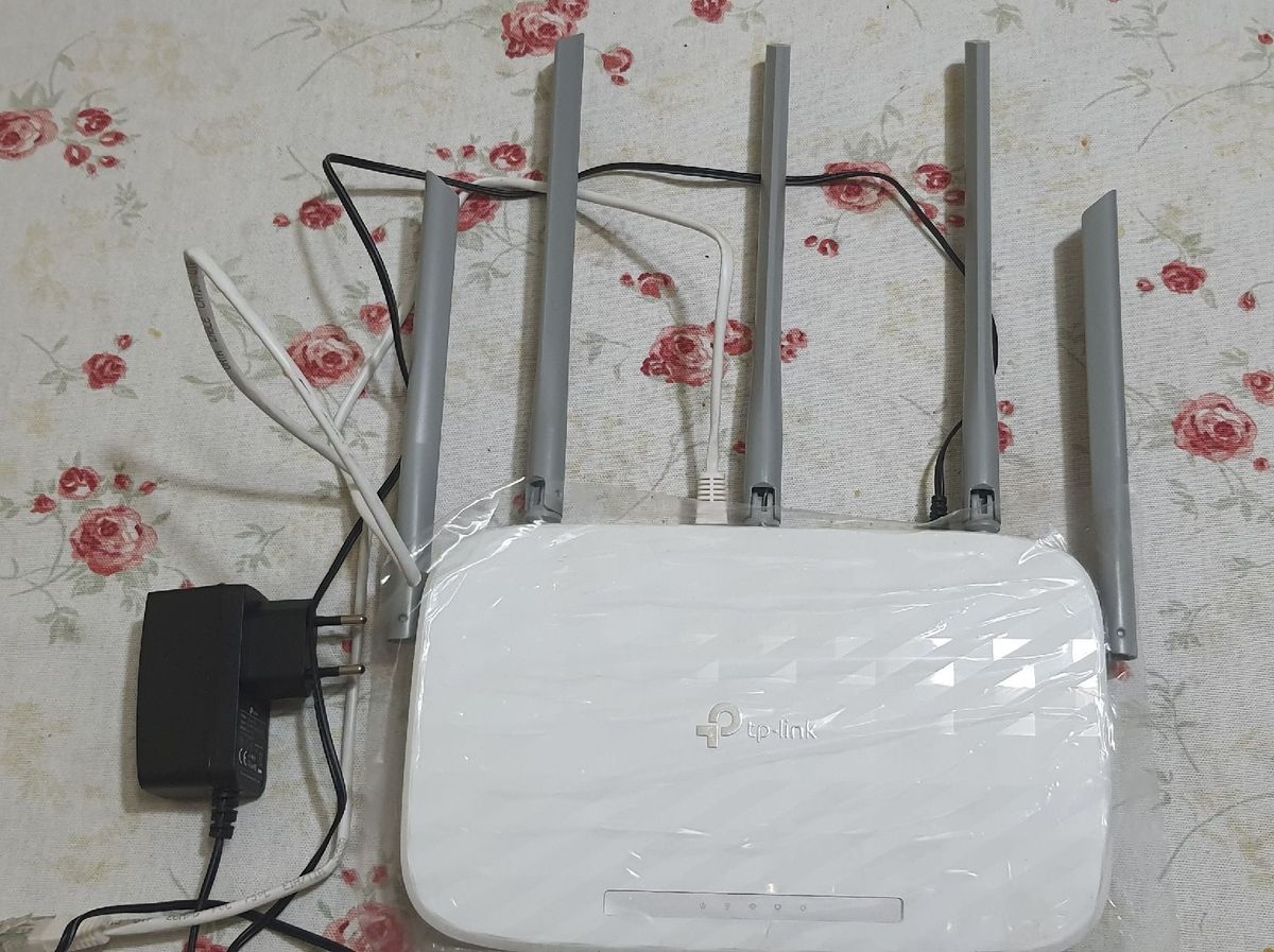 Roteador tplink archer c60 ac 1350 dual band wireless 5 antenas novo