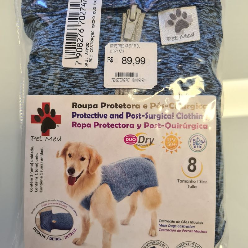 Protetor de Membros Anteriores para Cães Duo Dry Pet Med N°4