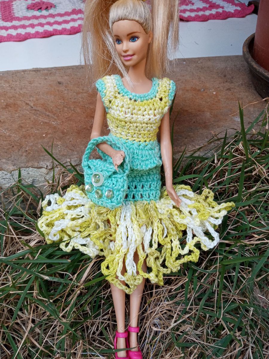 roupa croche barbie