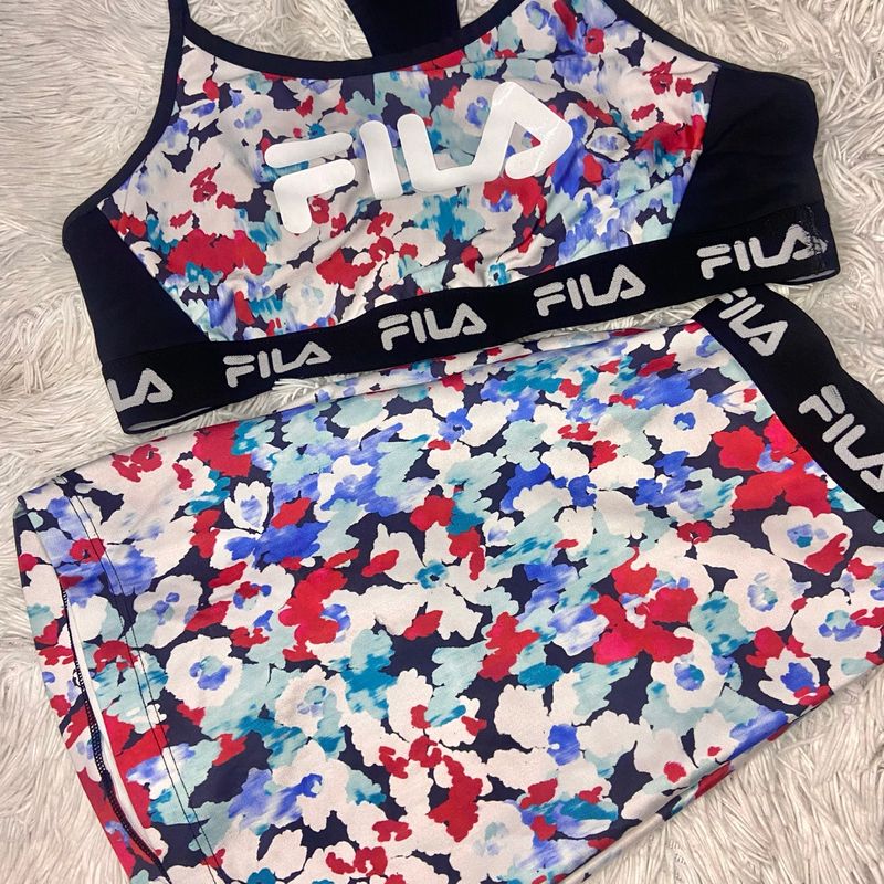 Roupa de Academia Fila Shorts Feminino Fila Usado 103282288 enjoei