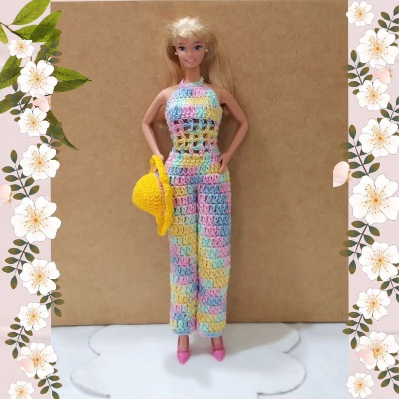 Roupa de Crochê para Boneca Barbie, Item Infantil Nunca Usado 87441522