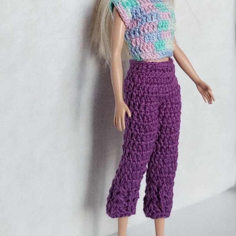 Roupa de Crochê para Boneca Barbie, Item Infantil Nunca Usado 87441522