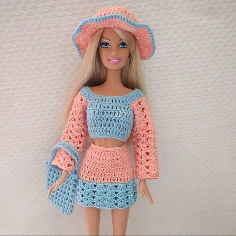 Roupas Barbie Crochê + Bolsa | Brinquedo Barbie Nunca Usado 62227861 |  enjoei