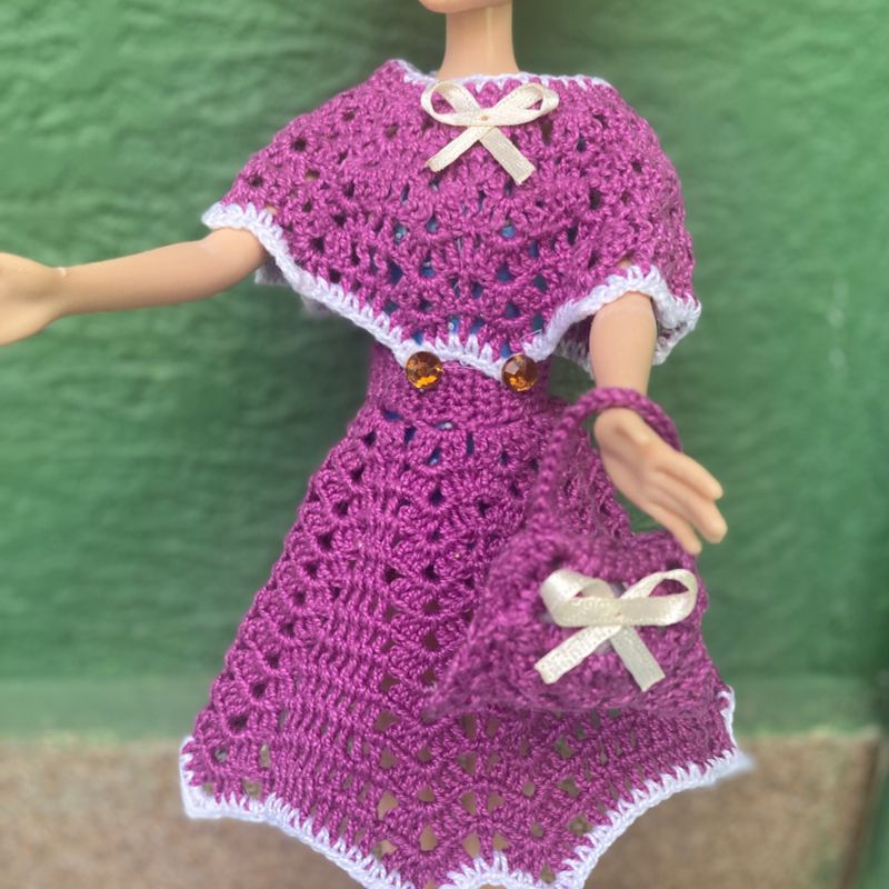 Roupas para Barbie de Crochê