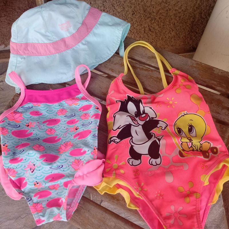 Roupa de store banho para bebê