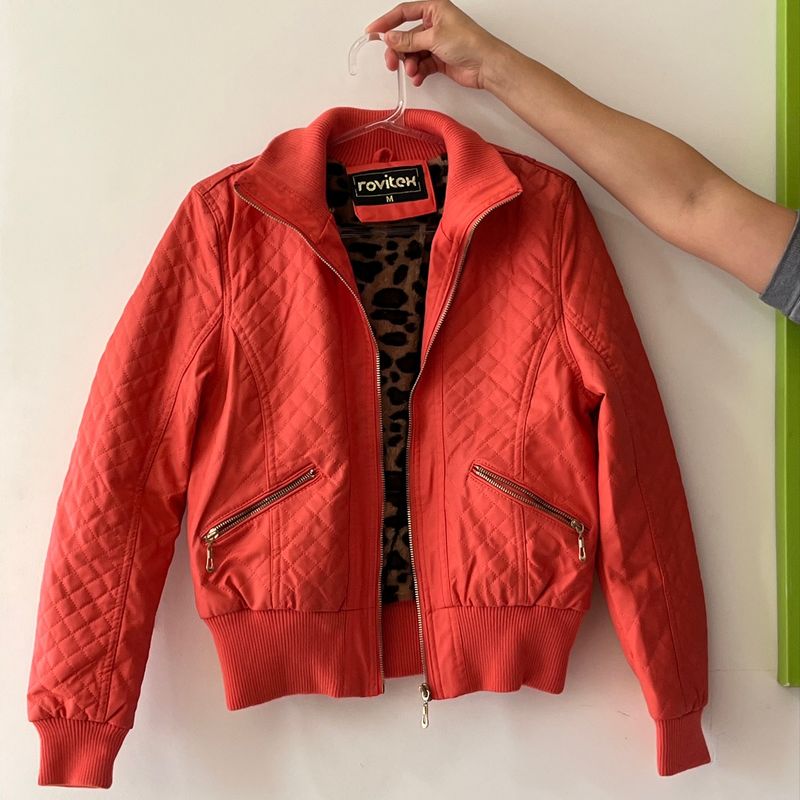 Jacket Jaqueta De Couro Rovitex Rsr] Jaqueta Em Couro Sintético