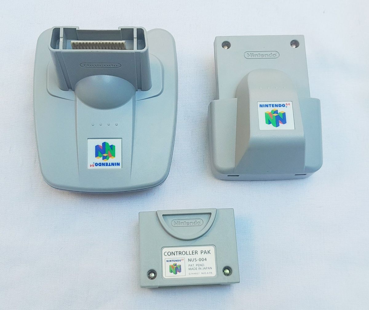 Rumble Pak - Transfer Pak - Memory Card - N64 | Acessório p/ Videogame ...