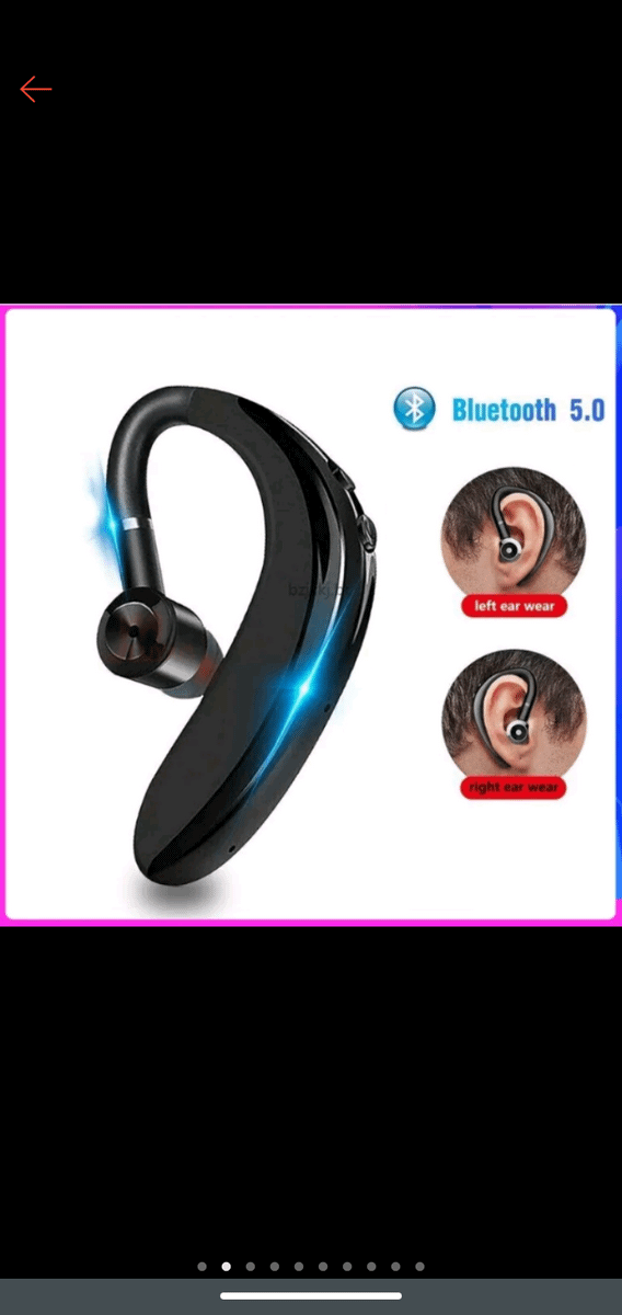 S109 Fone De Ouvido Esportivo Bluetooth 5.0 Sem Fio Com Cancelamento De  Ruído/Microfone