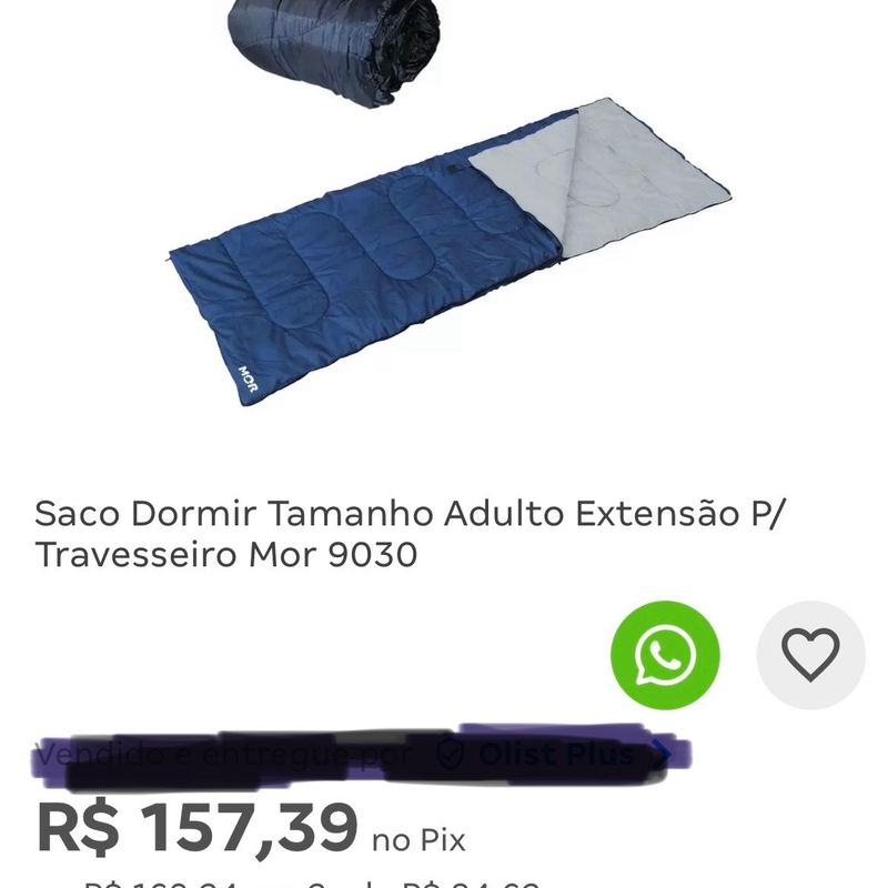 Saco Dormir Camping Tamanho Adulto Extensão Travesseiro Mor