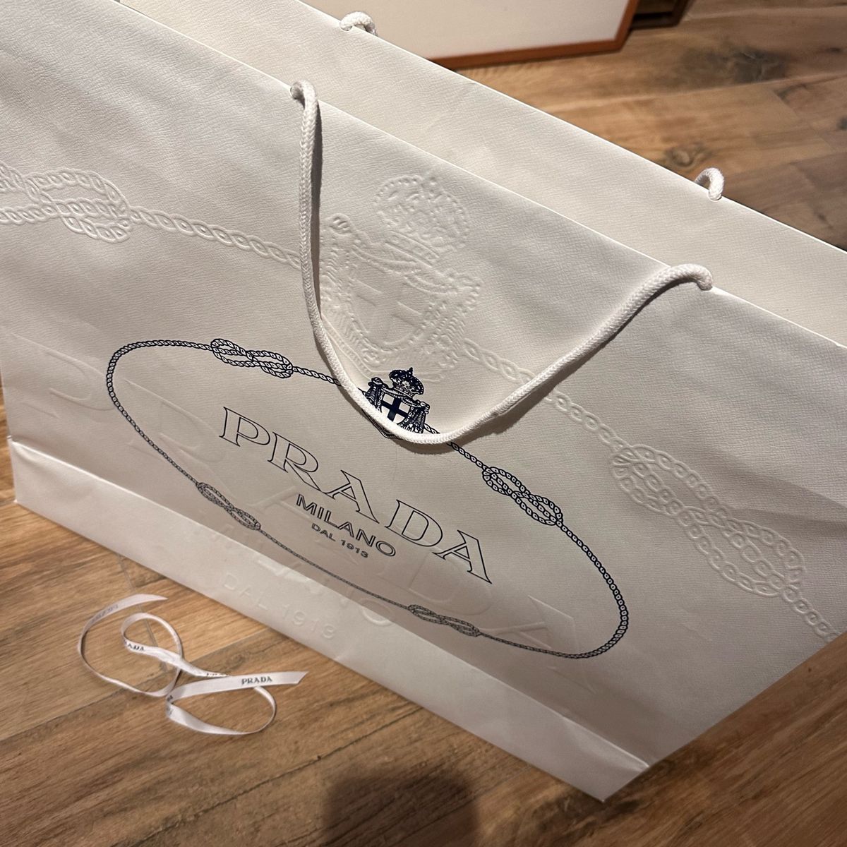 Sacola Saco Bolsa Original Prada Extra Grande | Prada Usado