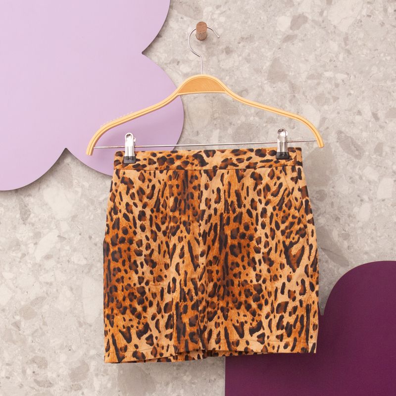 Saia animal print store zara