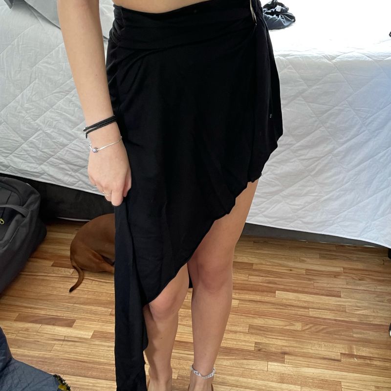 Saia Assimétrica Curta e Midi Rosa Chá Rosa-Cha Usado 53589103