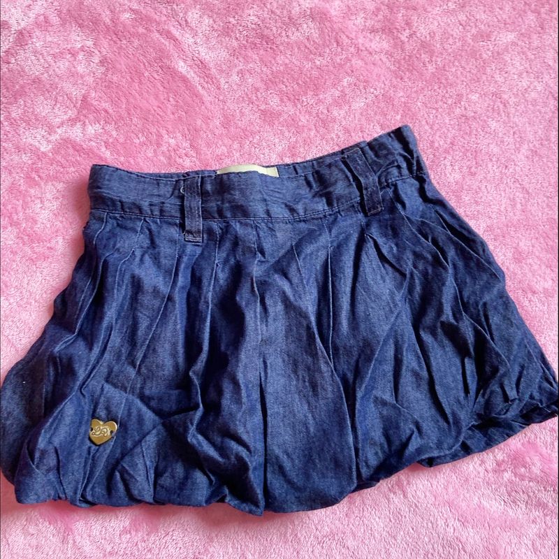 Saia Balon Jeans Lilica Ripilica Roupa Infantil para Menina Lilica Ripilica Usado 93541634 enjoei