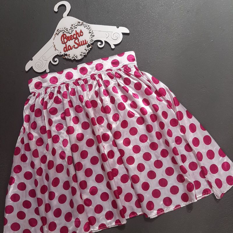 Saia Bolinhas Saia E Blusa Anos 60 Saia Feminina Saia Estilo Anos