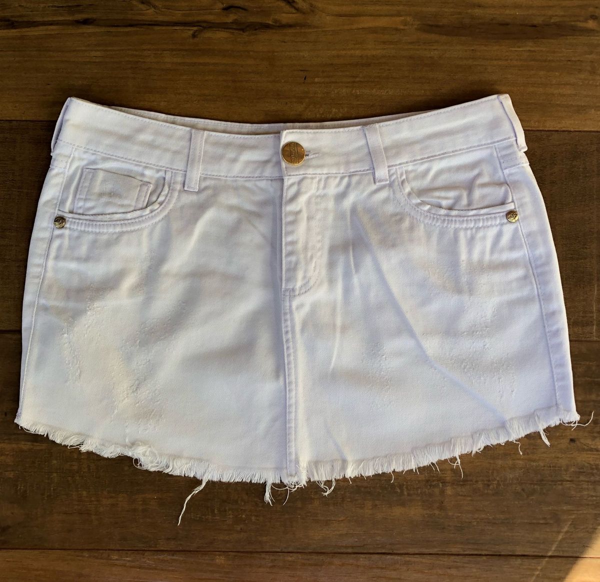 saias branca jeans