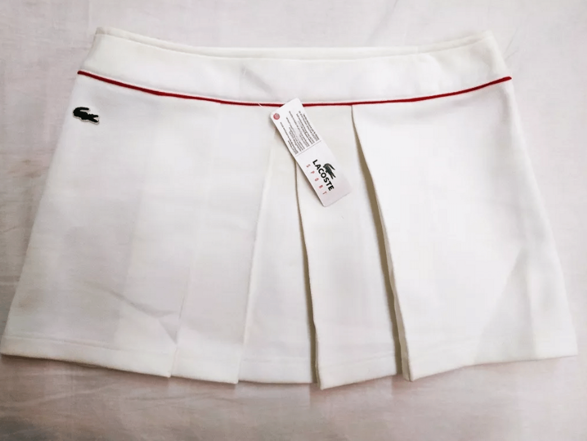 saia branca lacoste