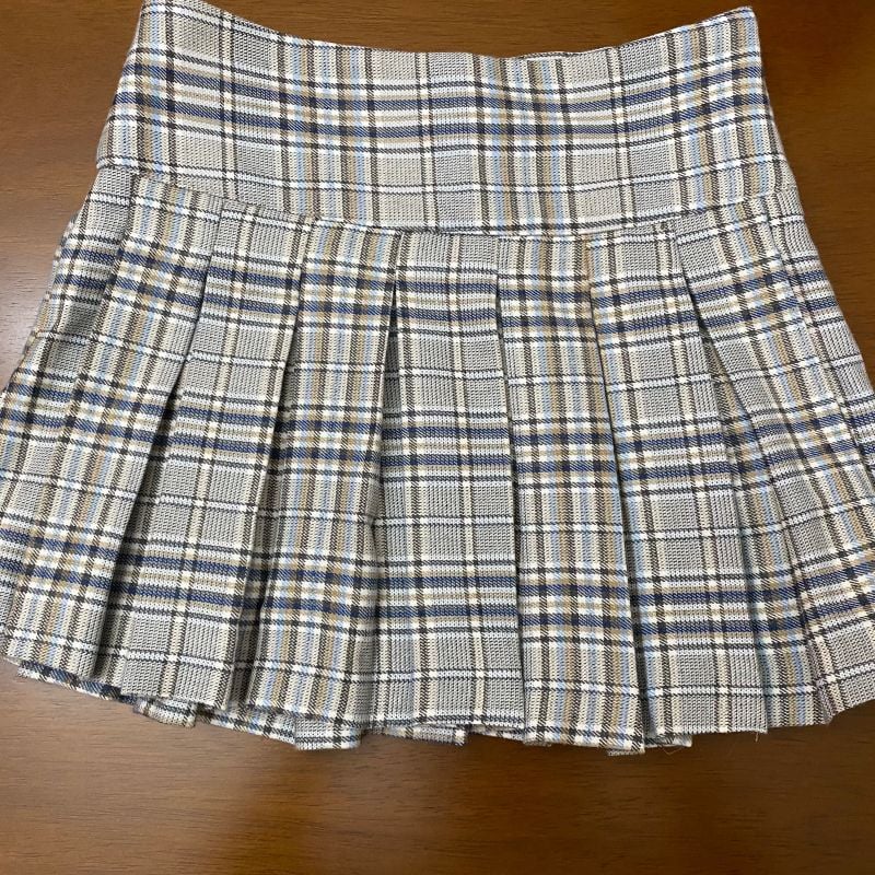 Saia com Pregas Xadrez Roupa Infantil para Menina Zara Usado 92015603  enjoei