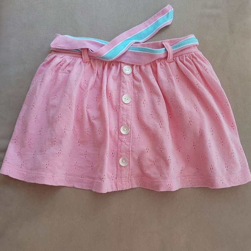 Saia com short 2024 por baixo infantil