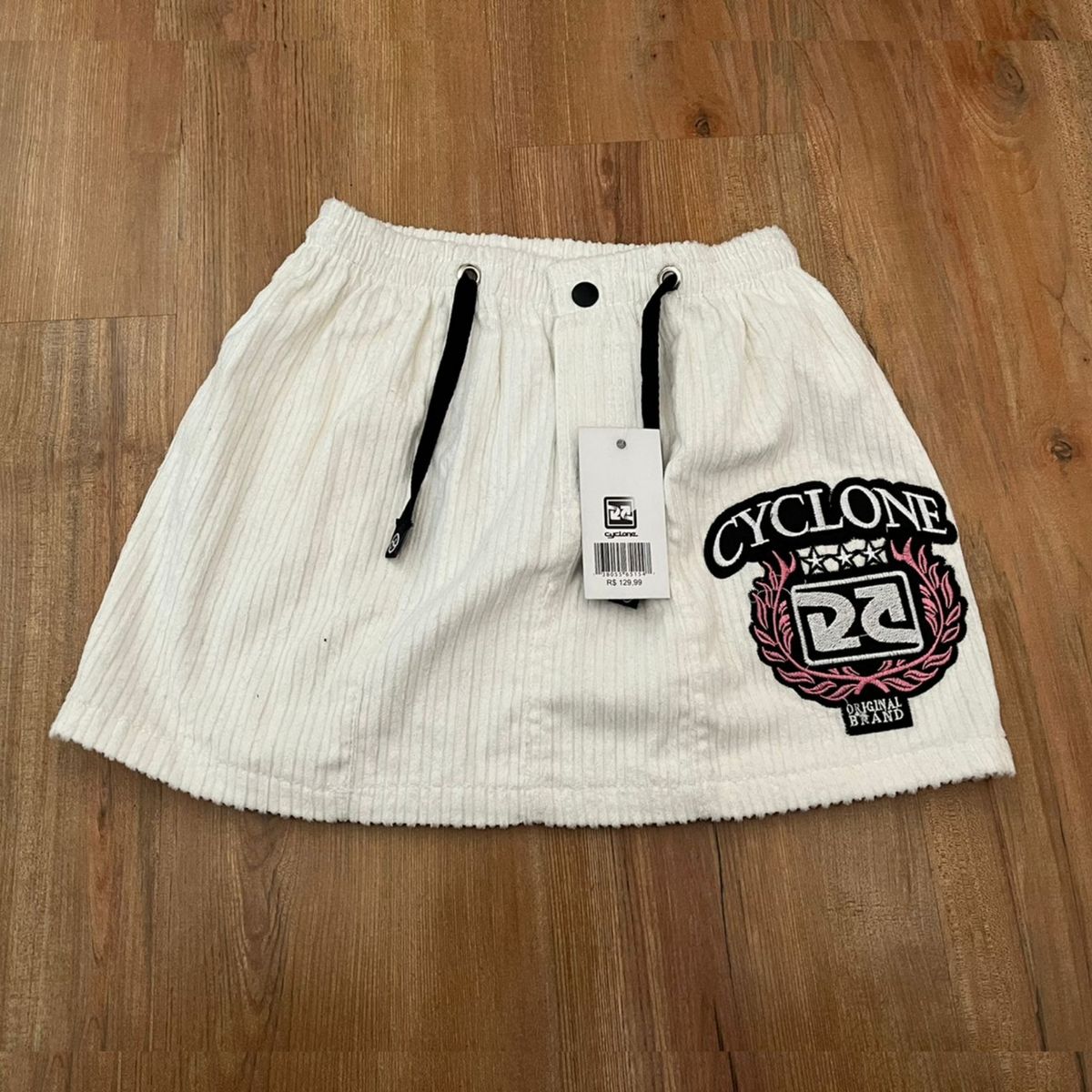 Saia Cyclone Veludo Branca | Saia Feminina Cyclone Nunca Usado 80563625 ...