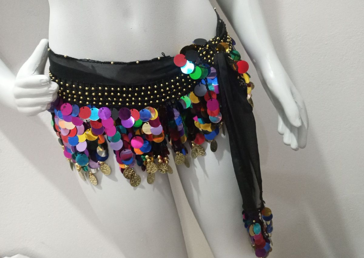 Costume Danse Du Ventre 2 Pièces - Jupe Et Haut Marron - Taille Unique - Neuf