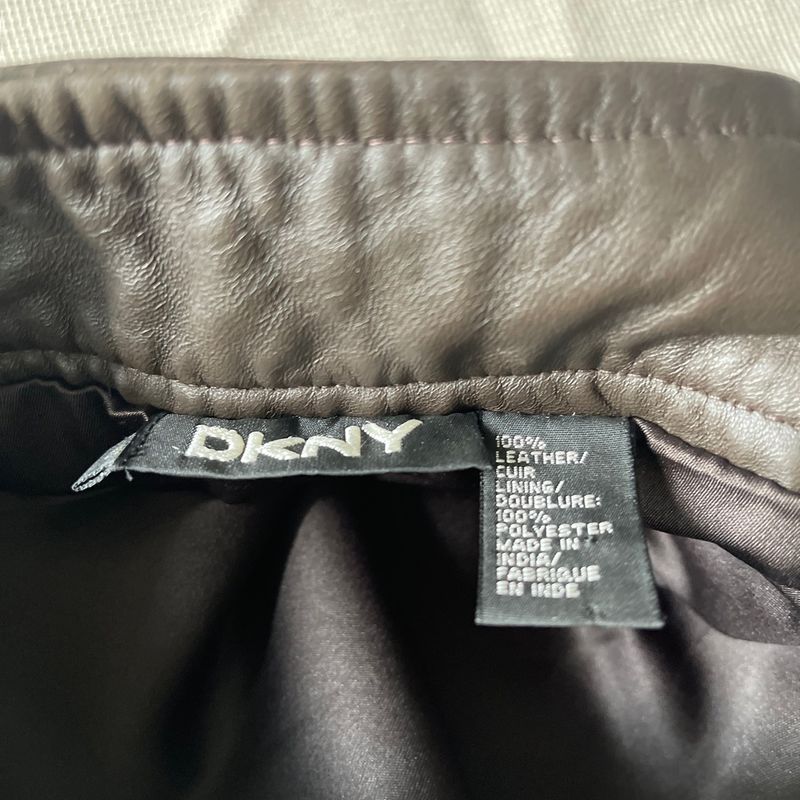 DKNY 100％ LEATHER/CUIR - レザージャケット